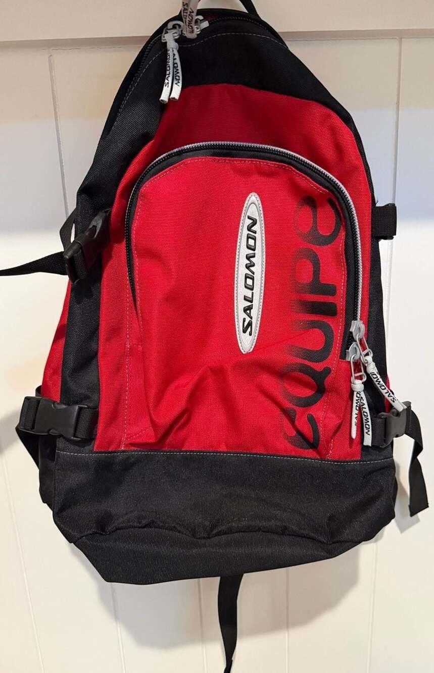 VTG Salomon Equipe Red Black Ski Outdoor Hiking Daypack Boot Schoolbag Backpack